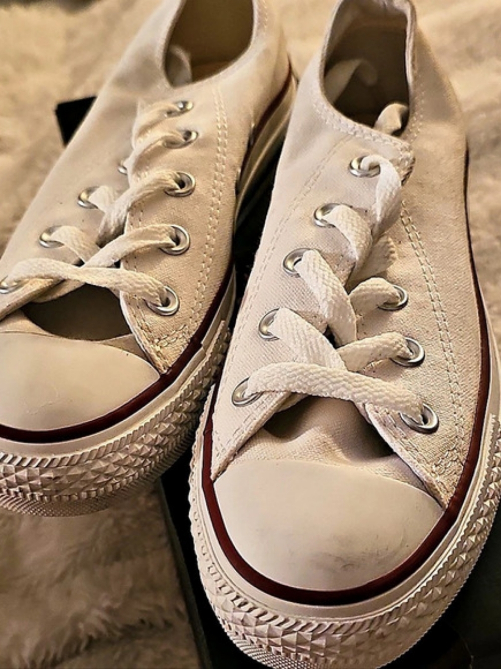 Converse All Star Ox Low-Top Sneakers White US 4
